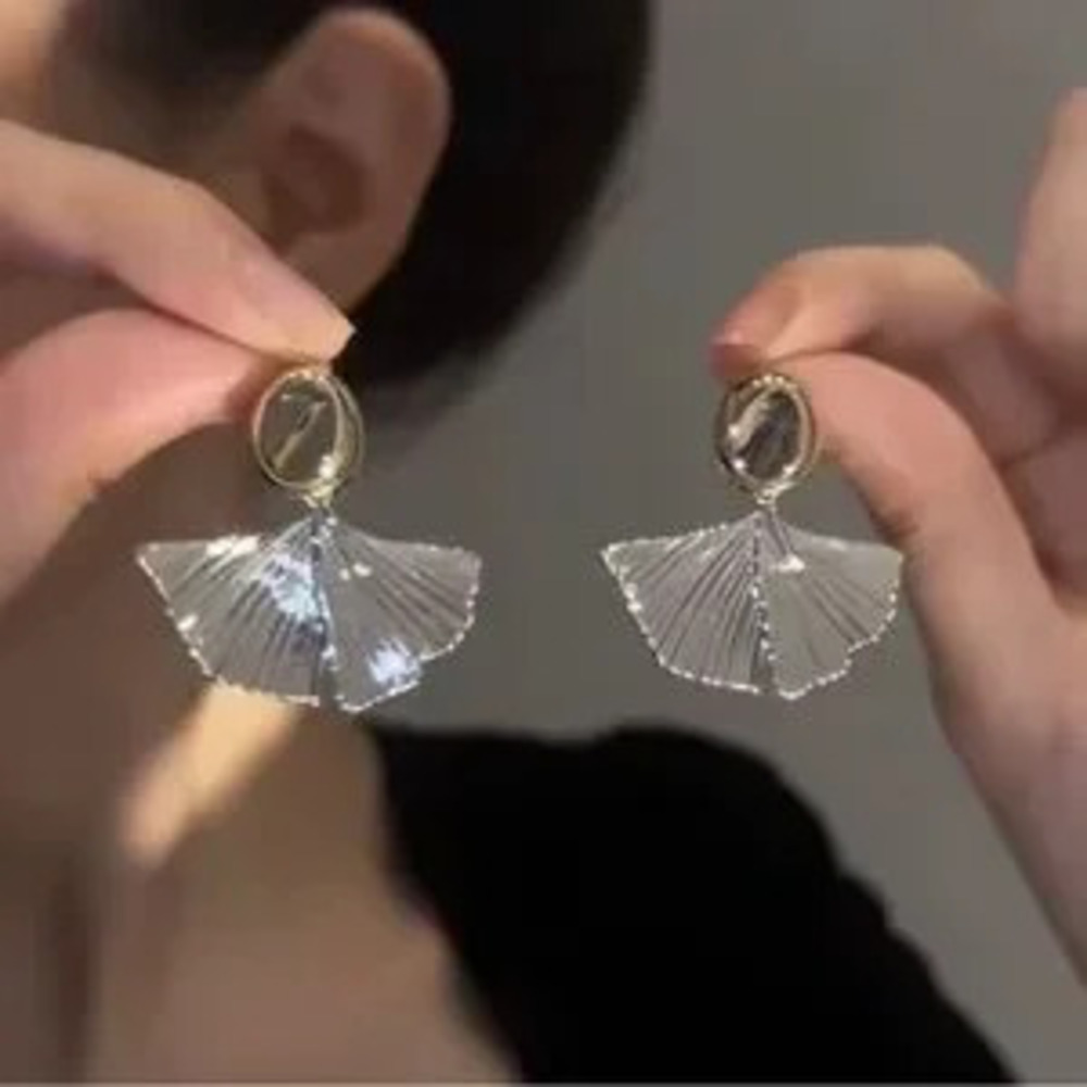 Gold and Silver Textured Earrings